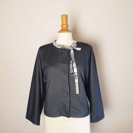 Veste57 Lyocell marine