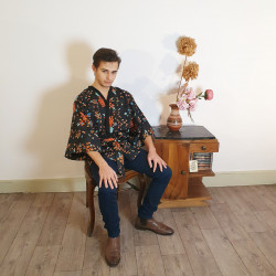 K80 noir et pixels oranges